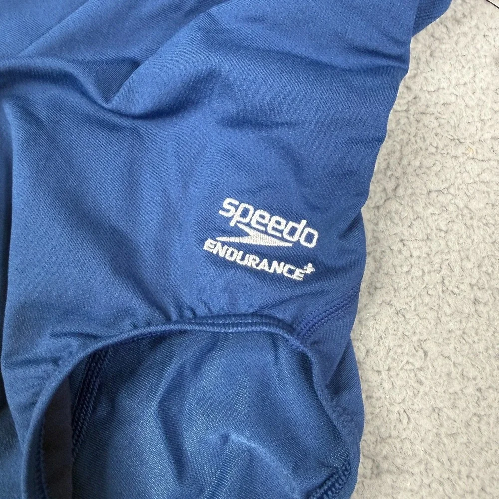 Speedo Endurance+ Swimsuit Girls 6/22 Navy Super Pro Back Youth Training NWT New